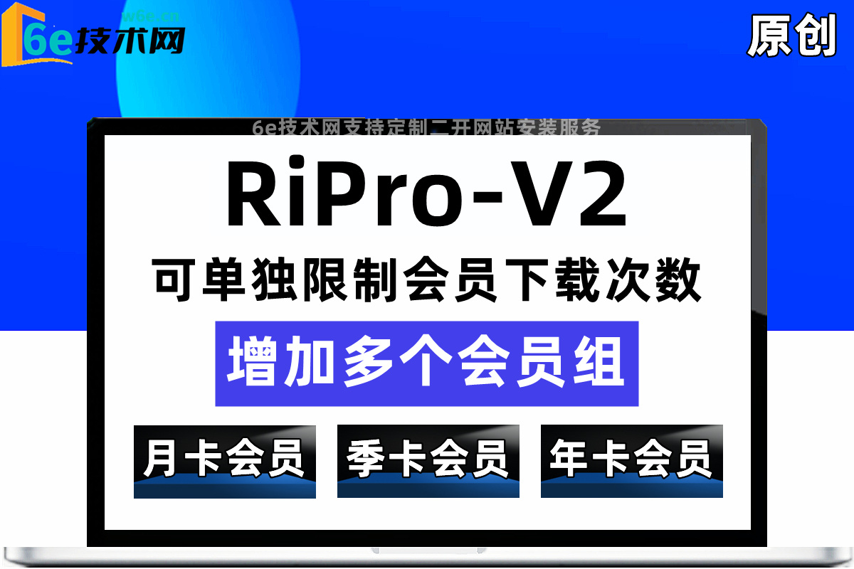 RiPro-V2-【升级独立折扣-增加会员组文件】支持限制下载次数-可添加-月卡-季卡-年卡-会员时长