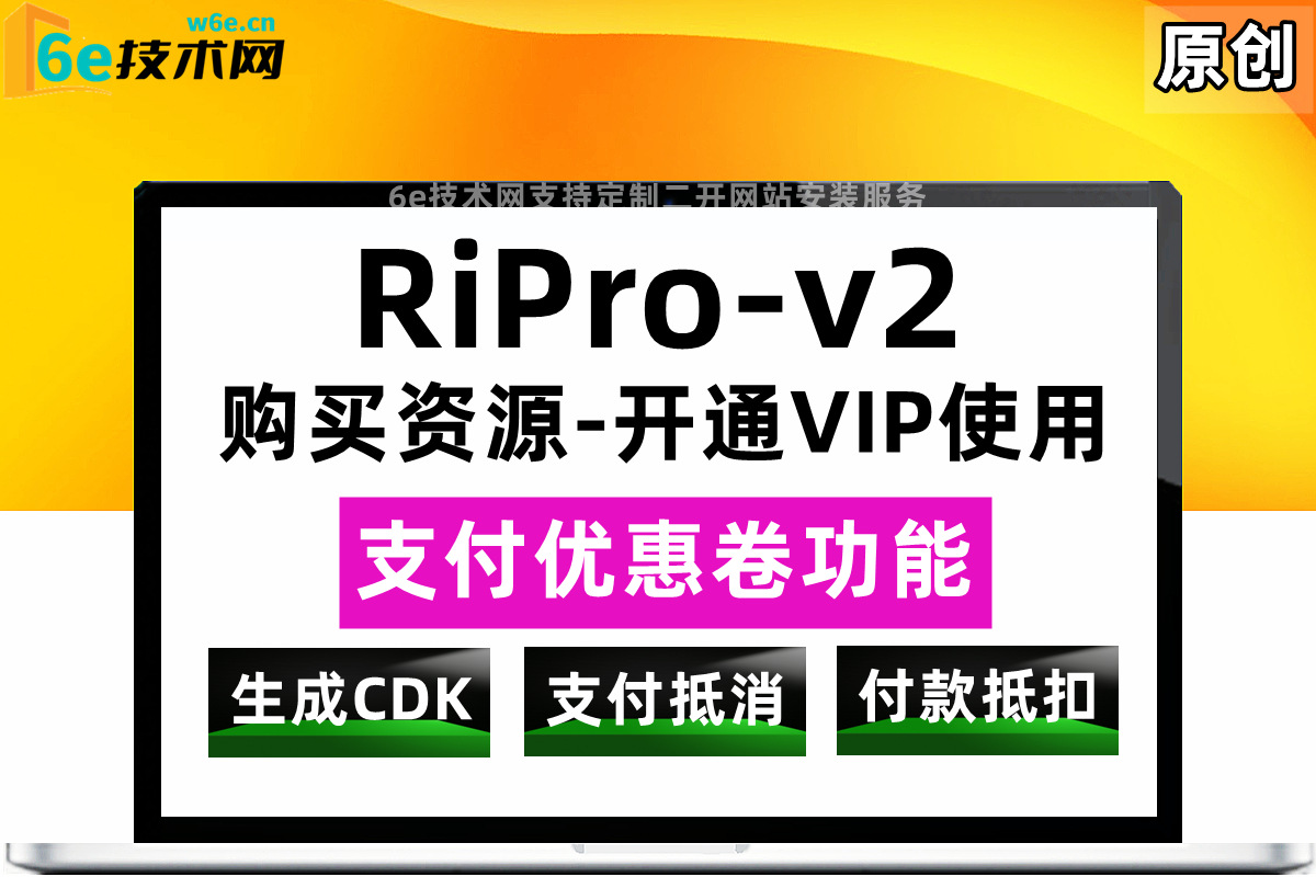 RiPro-V2【支付优惠码抵扣功能】拥有【直减+折扣】两种方式-也可以指定文章生效-非插件