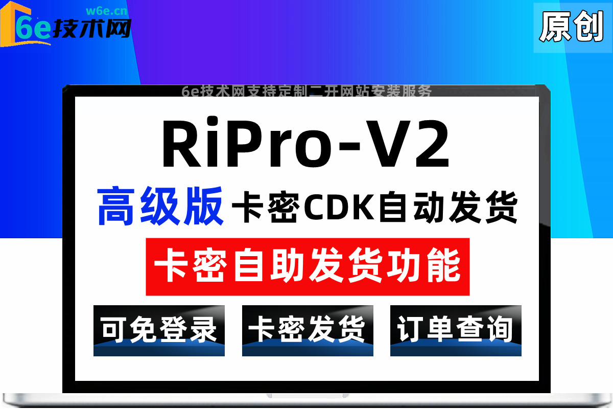 RiPro-V2-【卡密CDK发货功能】+查询订单功能-支持自定义CDK-链接等文字格式