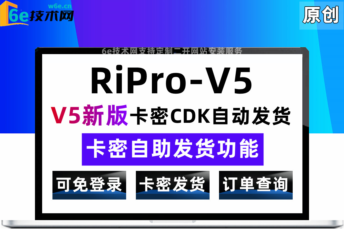 RiPro-V5-【卡密CDK发货功能】+查询订单功能-支持自定义内容-添加卡密cdk库存