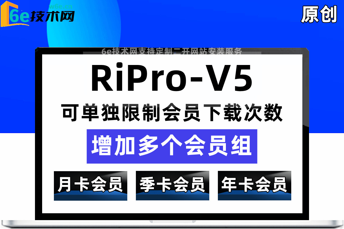 RiPro-V5-【增加多个会员组-独立文章折扣】支持限制下载次数-可添加-月卡-季卡-年卡-独立标签